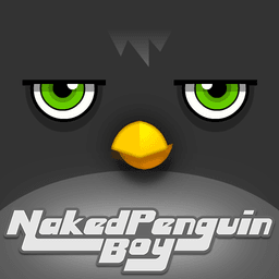 Nackter Pinguinjunge